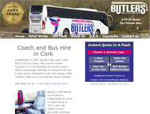 Tablet Screenshot of butlers-buses.com